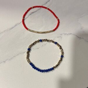 2 Stretchy beaded bracelets